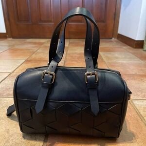 WELDEN LEATHER BAG NAVY